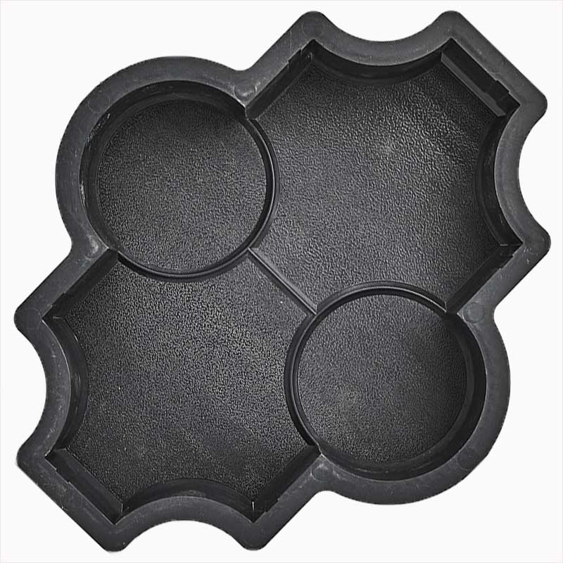 Форма для брусчатки Клевер рельеф шагрень В