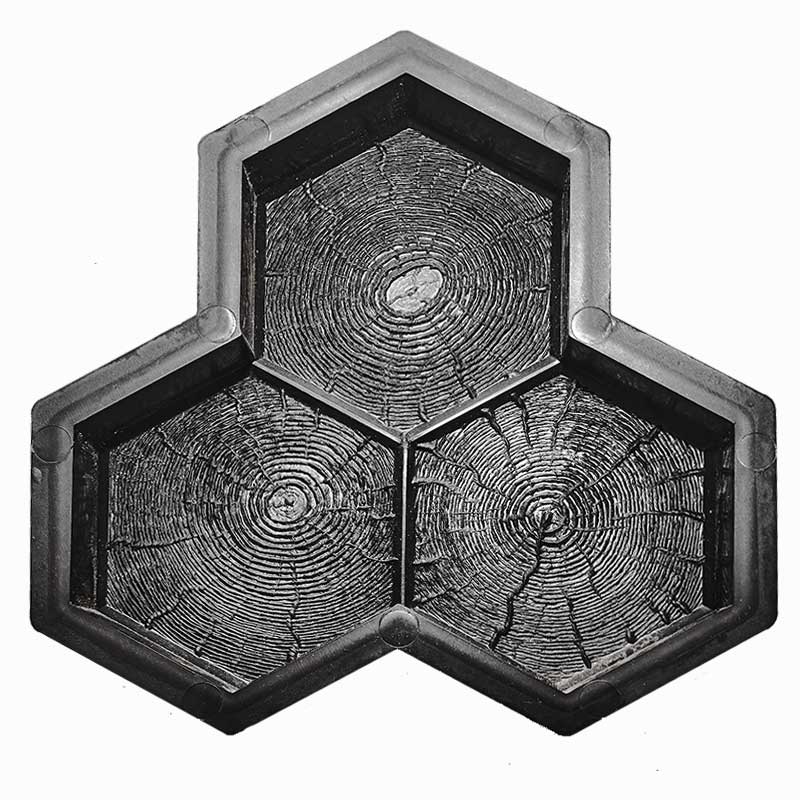 Форма для  тротуарной плитки Соты дерево Т