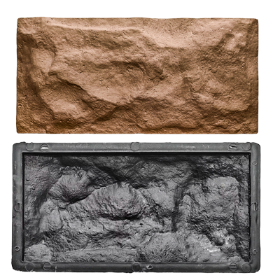 [W0695] Форма для фасадной плитки "Колотый (рваный) камень В