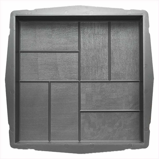 [W0560] Форма для тротуарной плитки 8 кирпичей 400х400 шагрень В