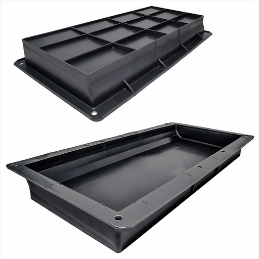 [W0270] Форма бордюр односторонний укрепленный 500х210х50 мм.